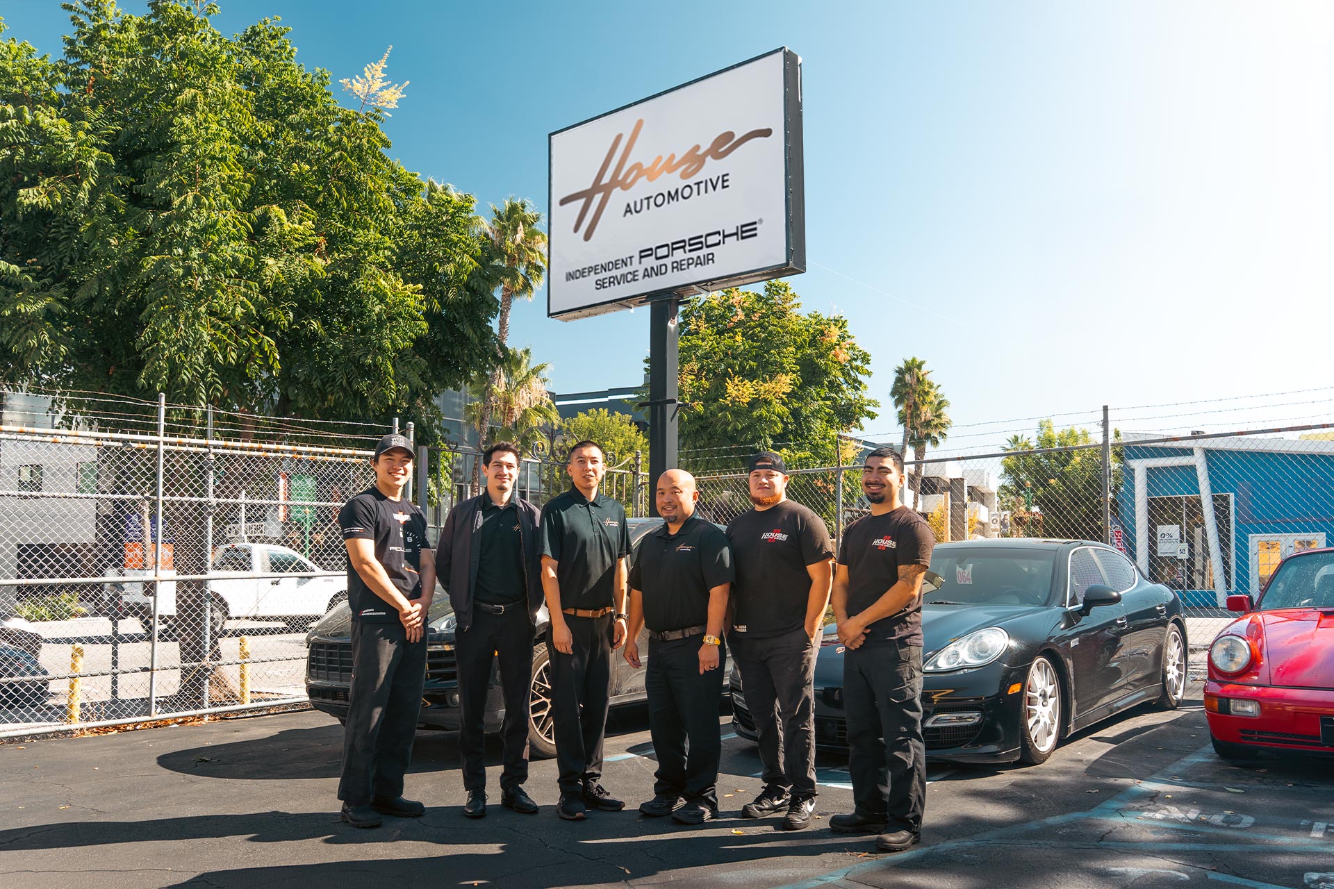 certified porsche repair and service technicians at house automotive los angeles