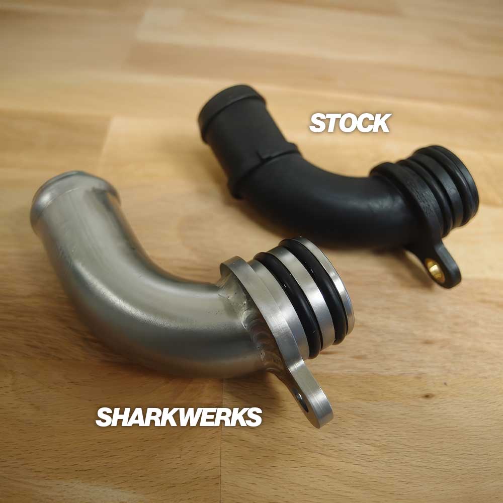 sharkwerks upgraded 911 gt3 coolant pipes