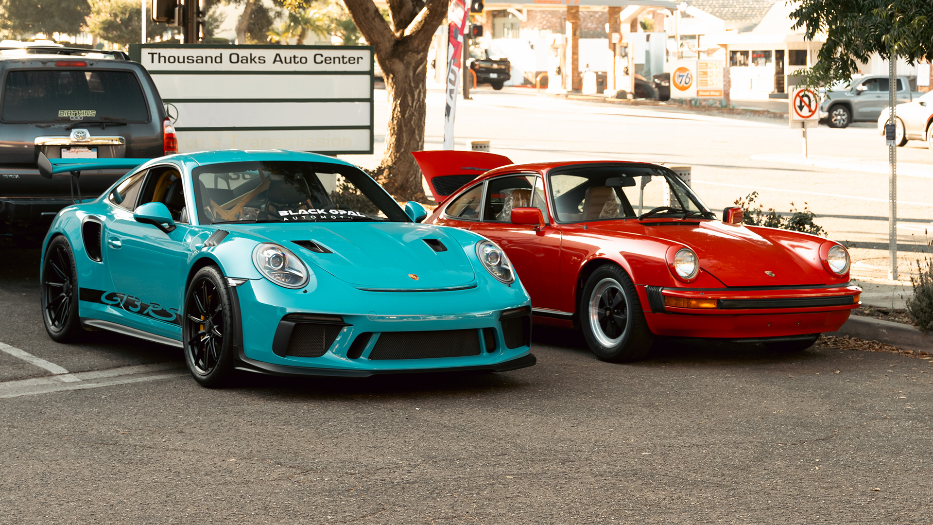 two generations of 911s at house automotive porsche service center thousand oaks