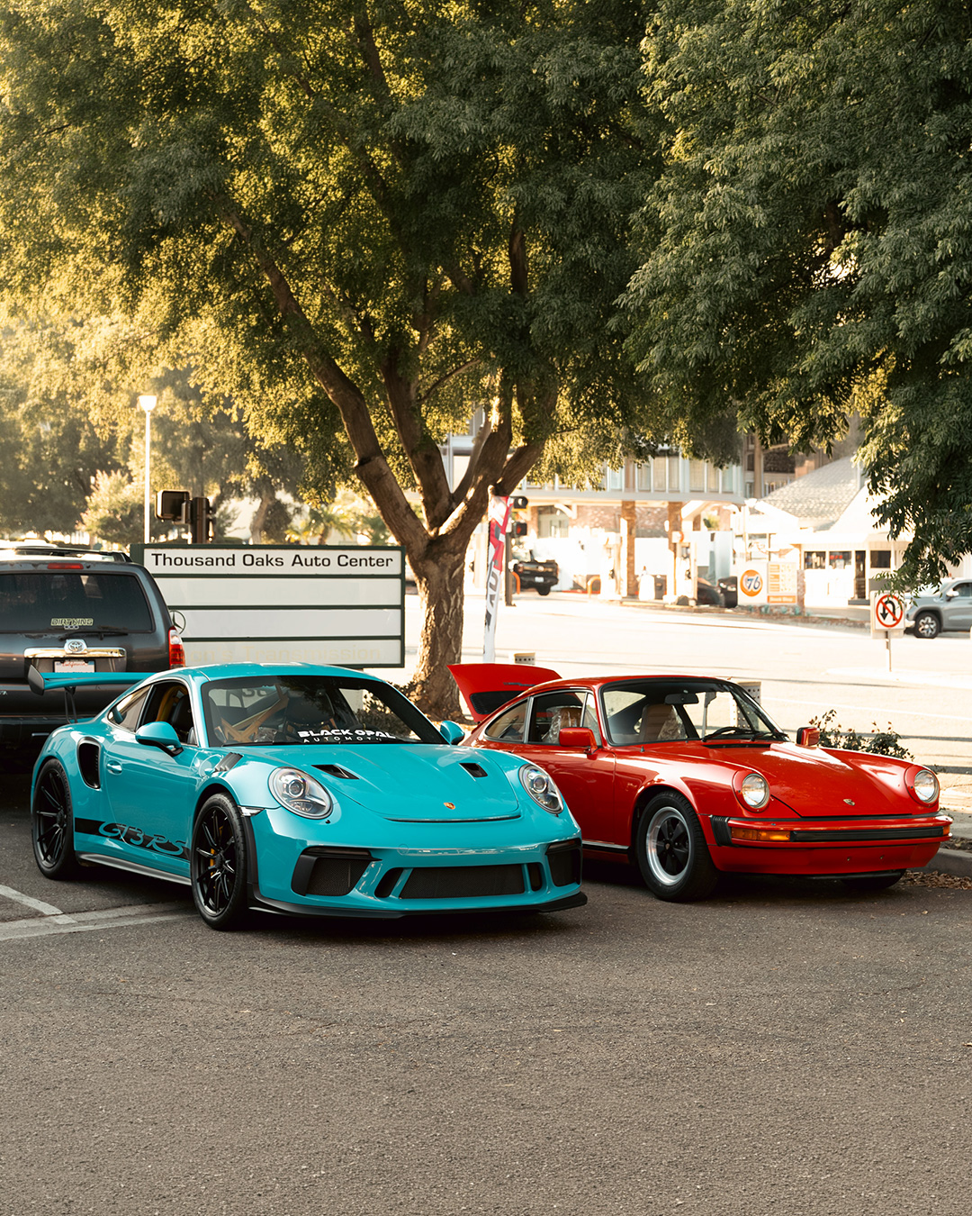 two generations of 911s at house automotive porsche service center thousand oaks