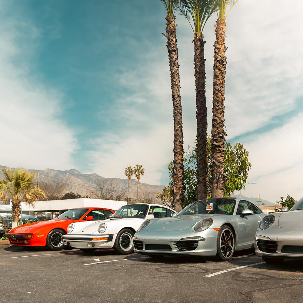 red white and silver porsche cars riverside porsche